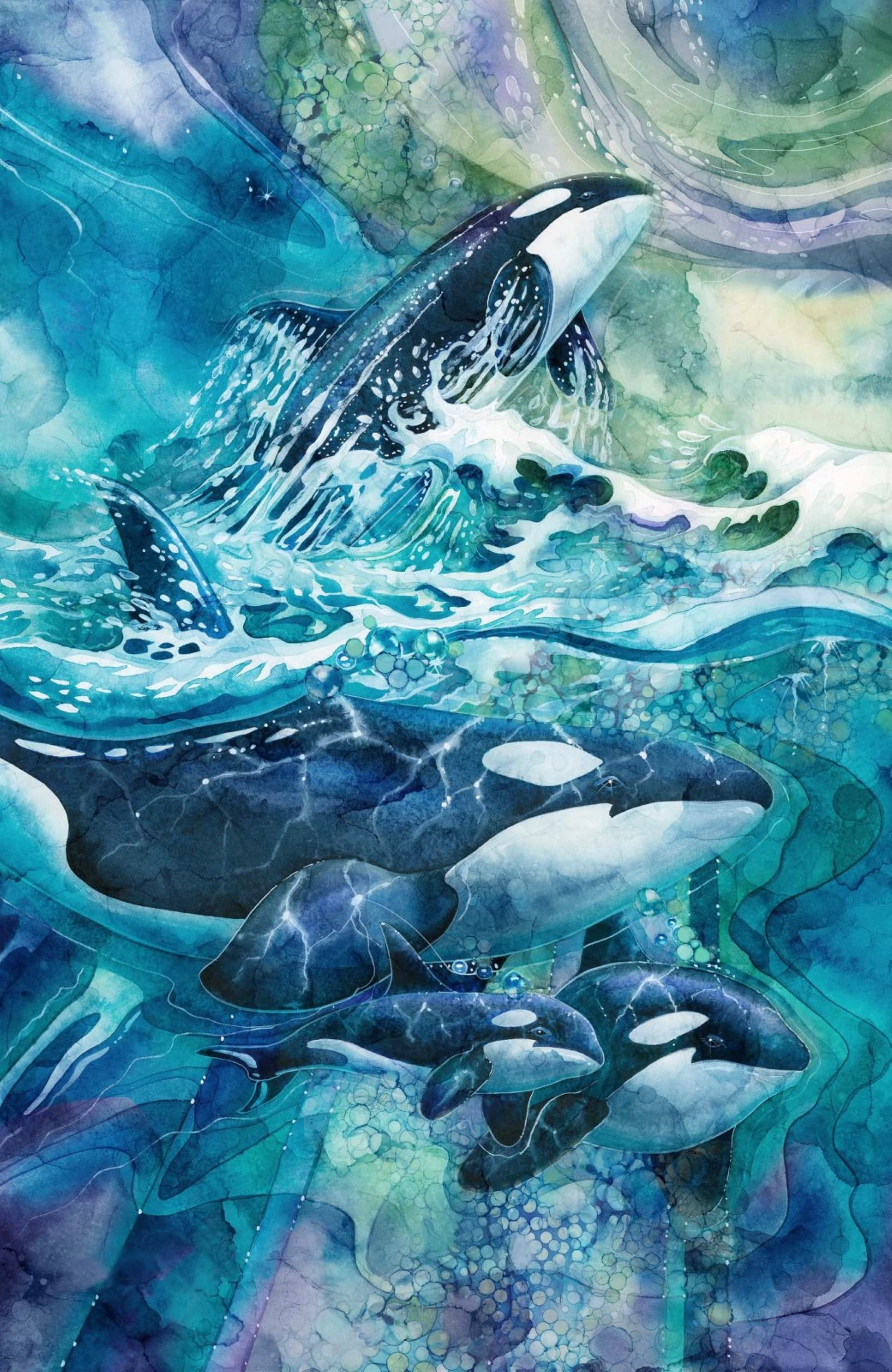 Amazon.com: Northcott Whale Song by Jody Bergsma 44 Digital 28